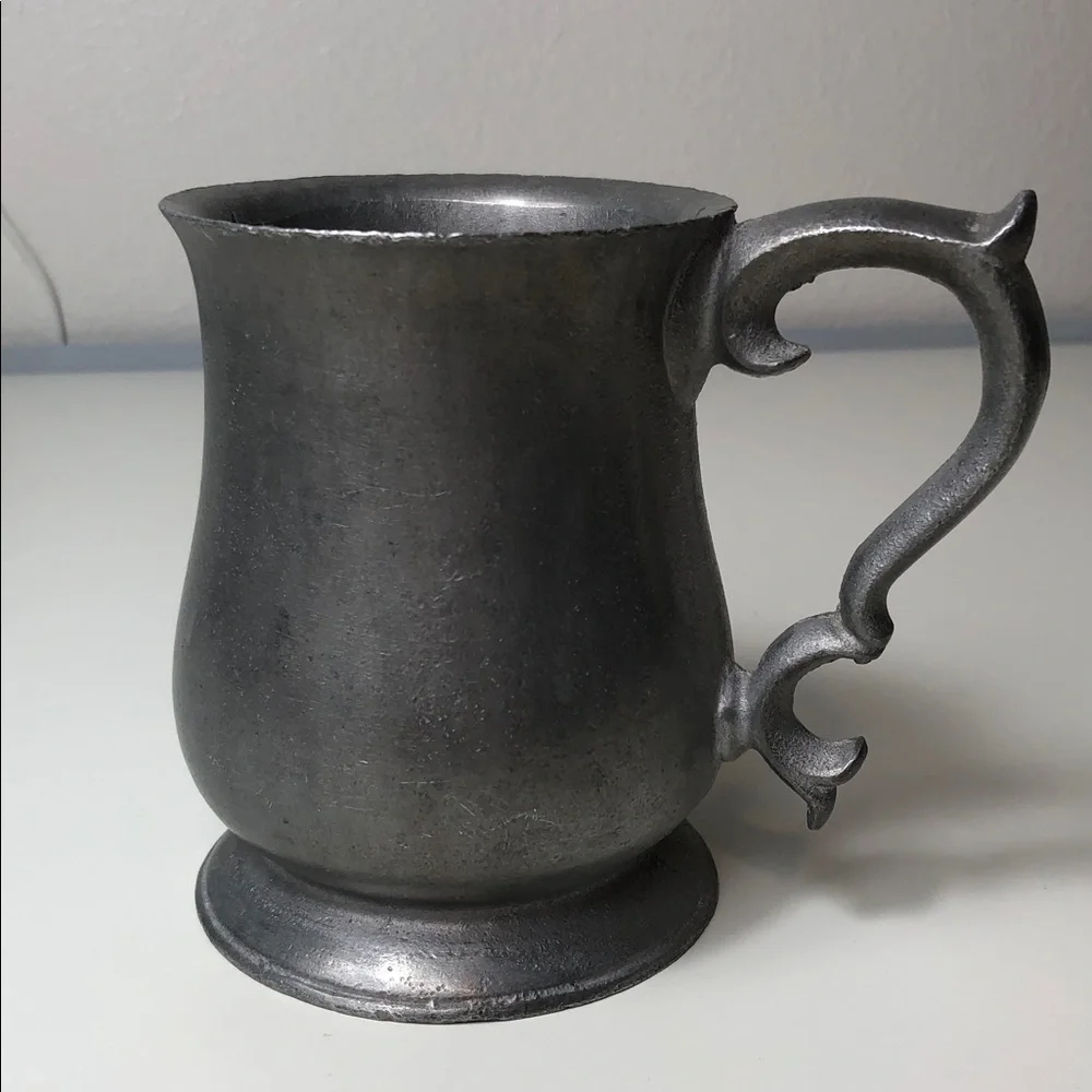 Vintage Pewter Tankard Noggin Beer/Ale Stein Mug Cup